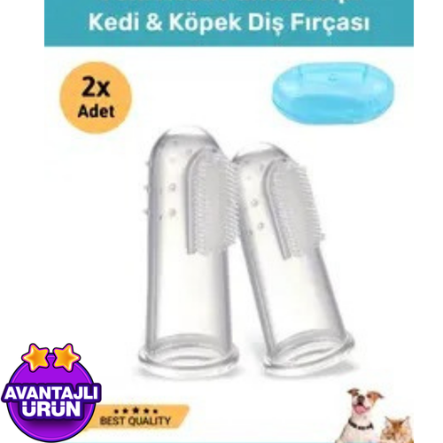 2 Adet  Kedi ve Köpek Diş Fırçası - GreenPee